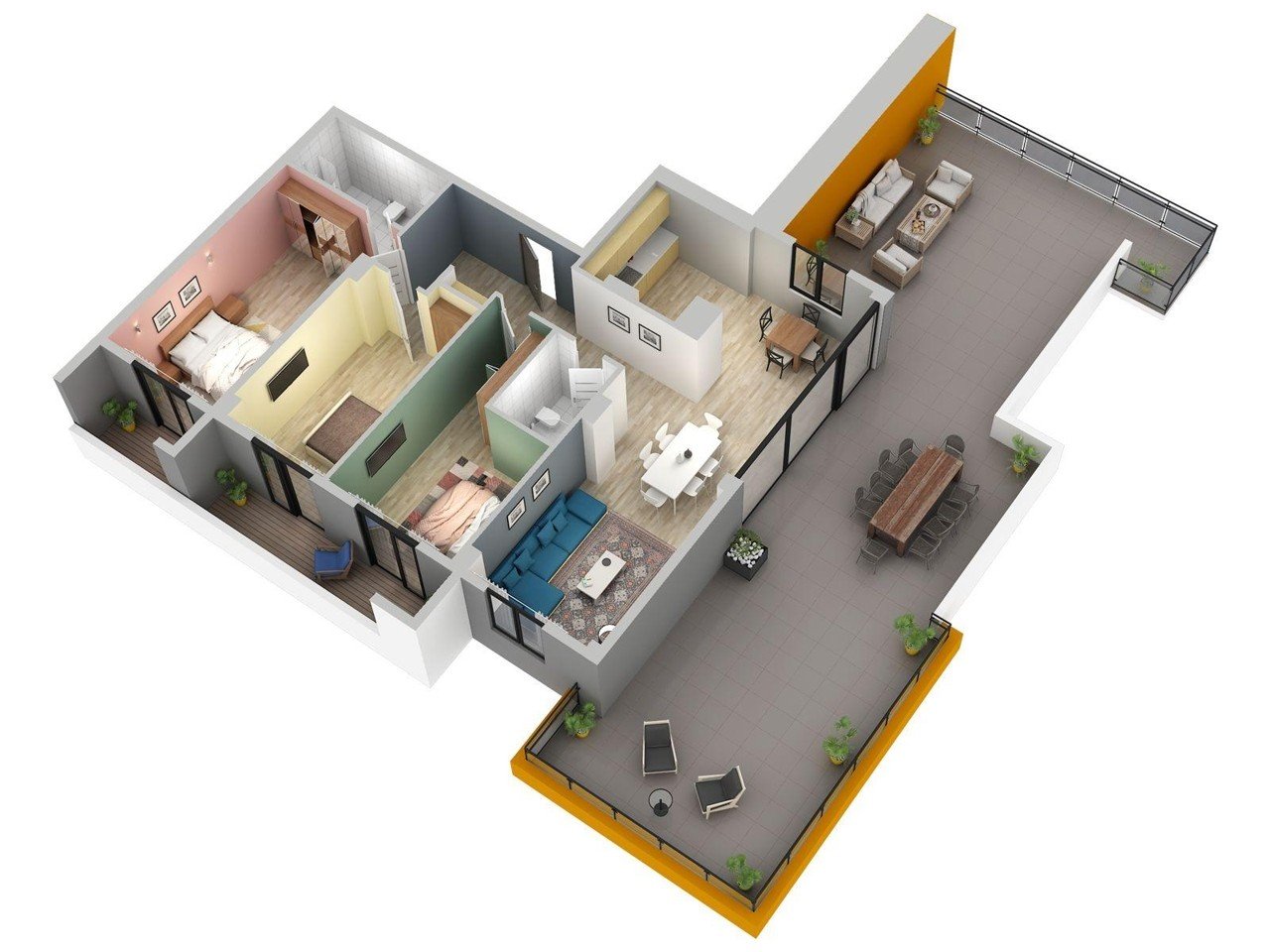4-комнатная квартира · 252.8 м² · Green Alley